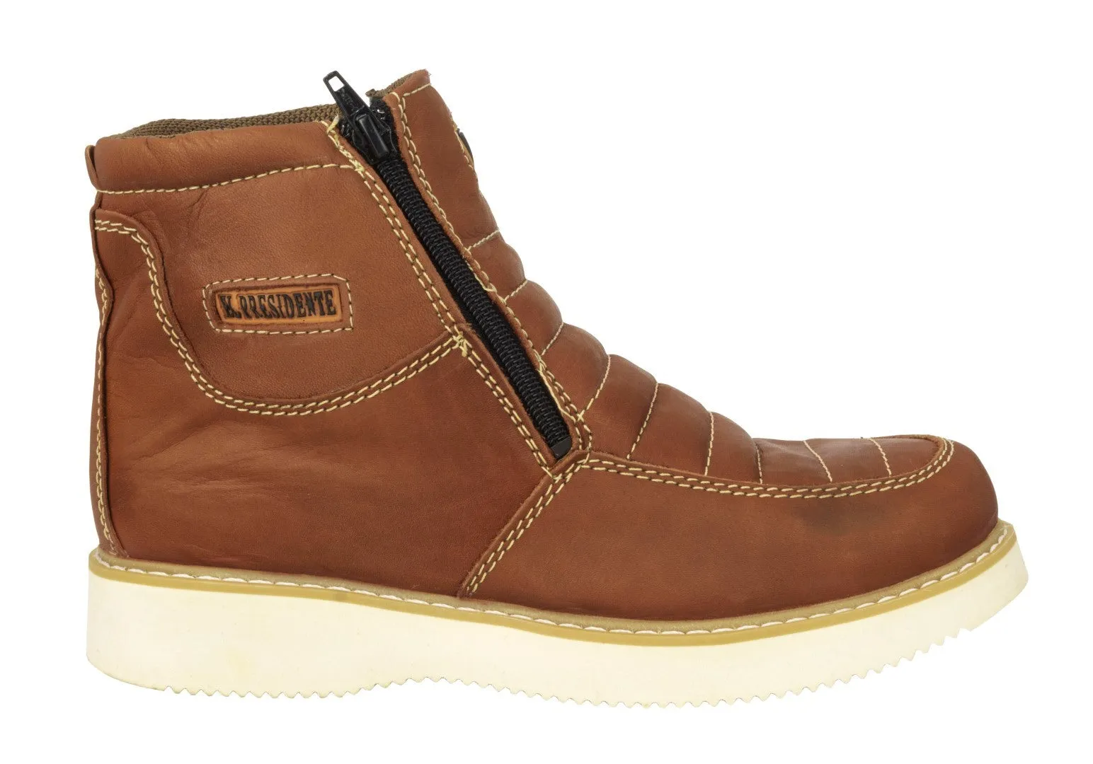 Mens 300RA Honey Brown Work Boots Slip Resistant - Soft Toe