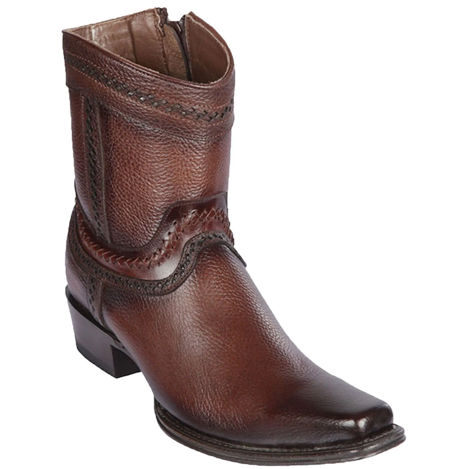 Men's Los Altos Genuine Leather European Toe Short Boots 76B27