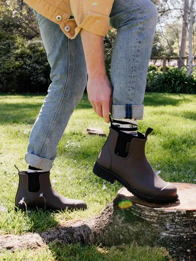 Merry People Bobbi Gumboot - Chocolate / Black