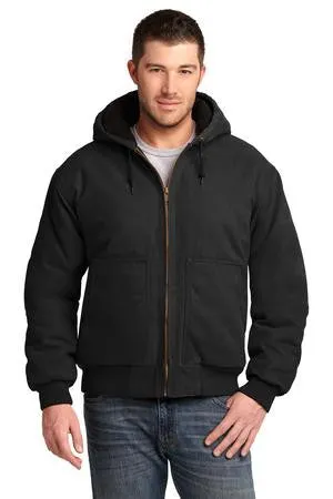 Mountain Goat - CornerStone® Washed Duck Cloth Insulated Hooded Work Custom Logo Jacket (CSJ41)