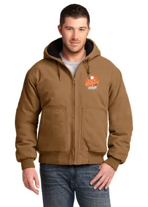 Mountain Goat - CornerStone® Washed Duck Cloth Insulated Hooded Work Custom Logo Jacket (CSJ41)