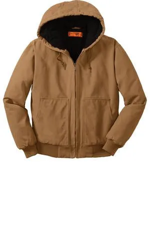 Mountain Goat - CornerStone® Washed Duck Cloth Insulated Hooded Work Custom Logo Jacket (CSJ41)