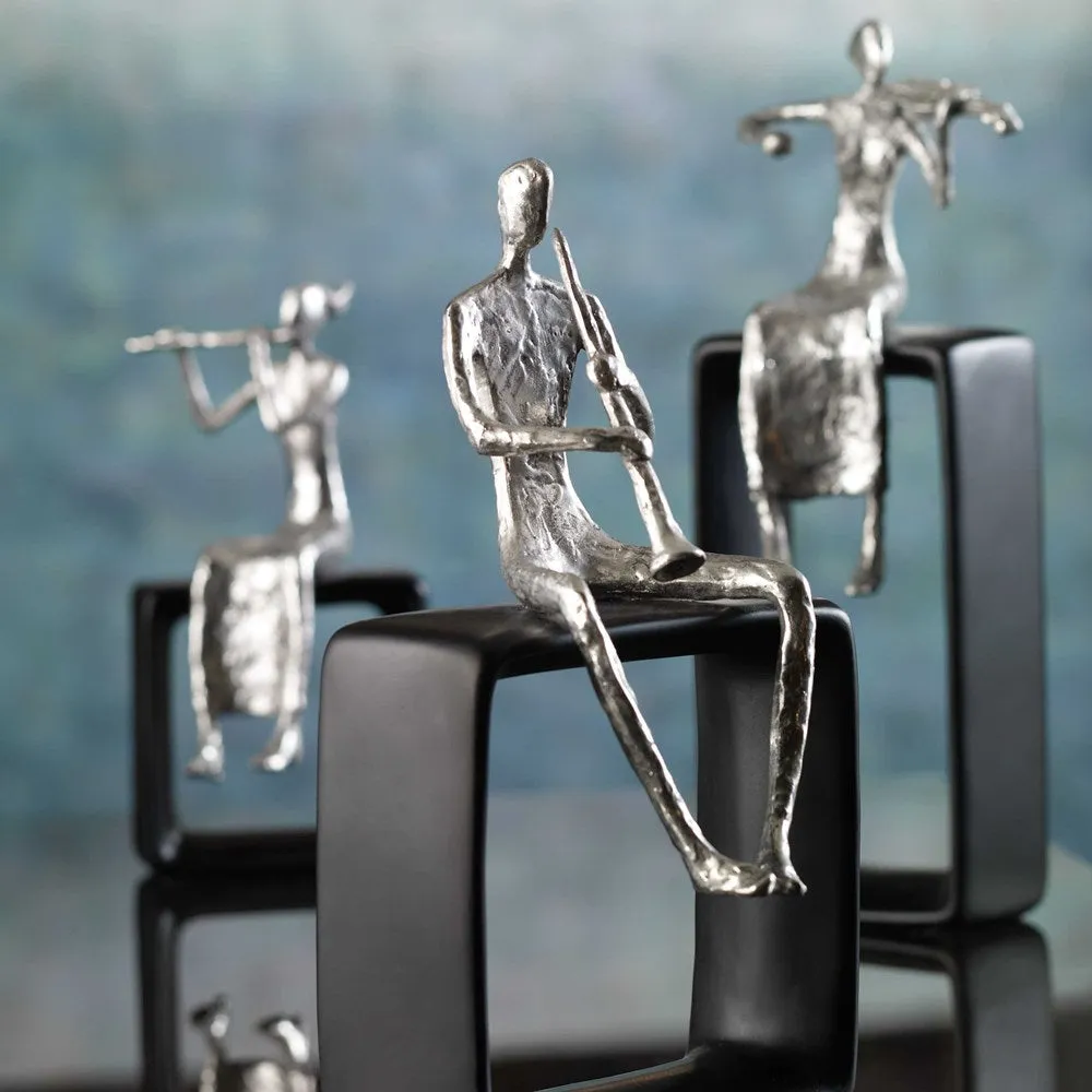 MUSICAL ENSEMBLE FIGURINES, S/3