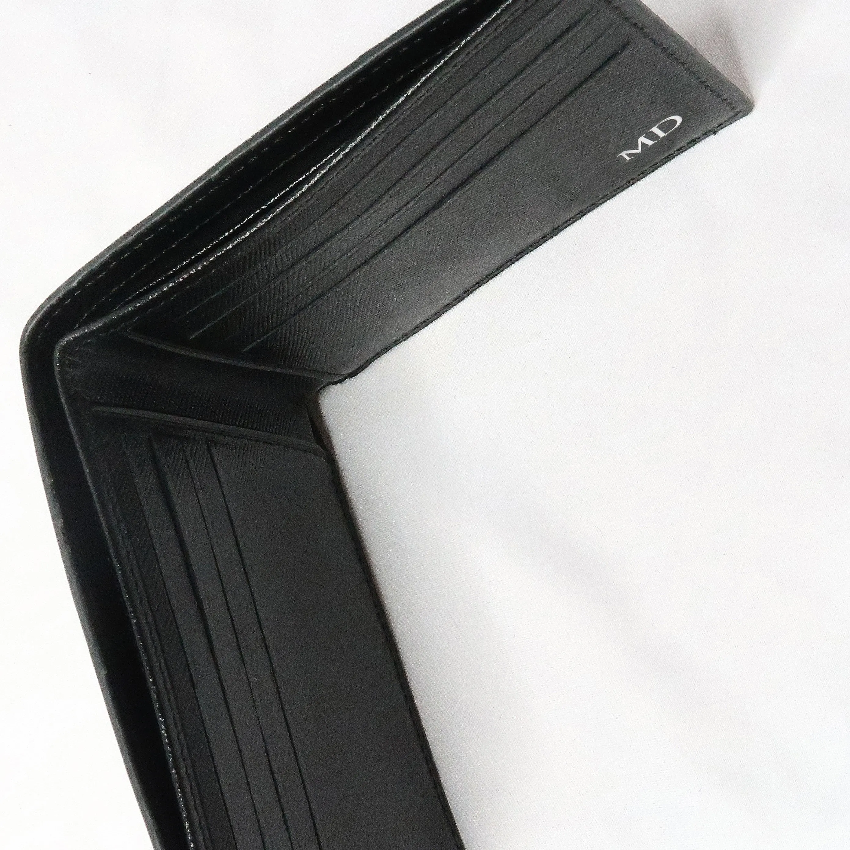 'Nara' Black Saffiano Leather Wallet