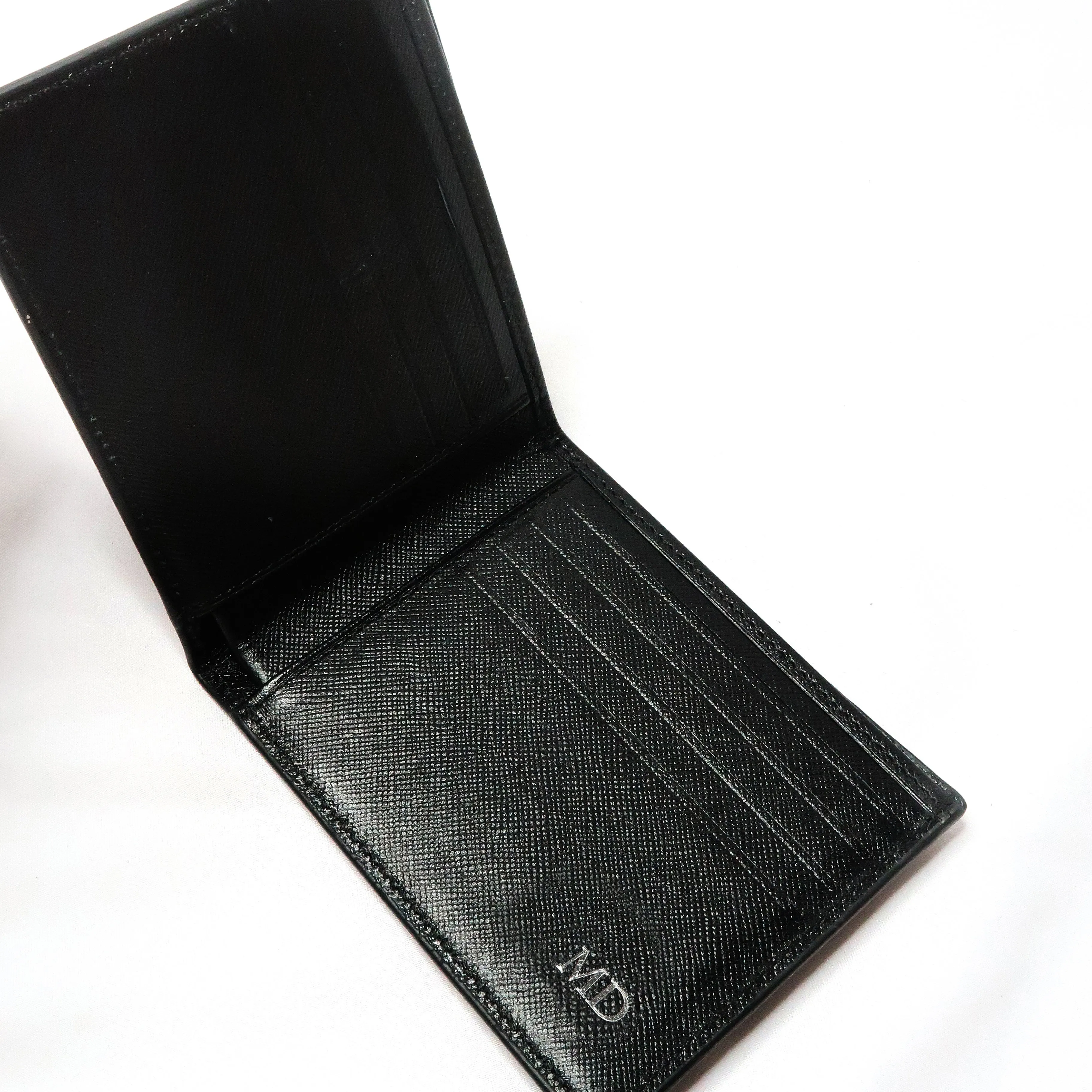 'Nara' Black Saffiano Leather Wallet