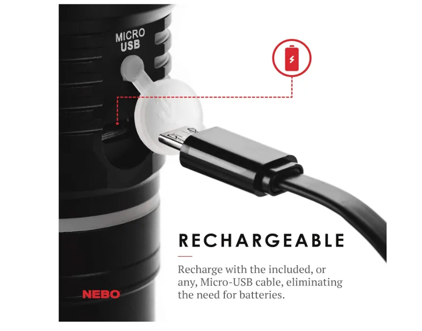 NEBO Slyde King Rechargeable LED Flashlight