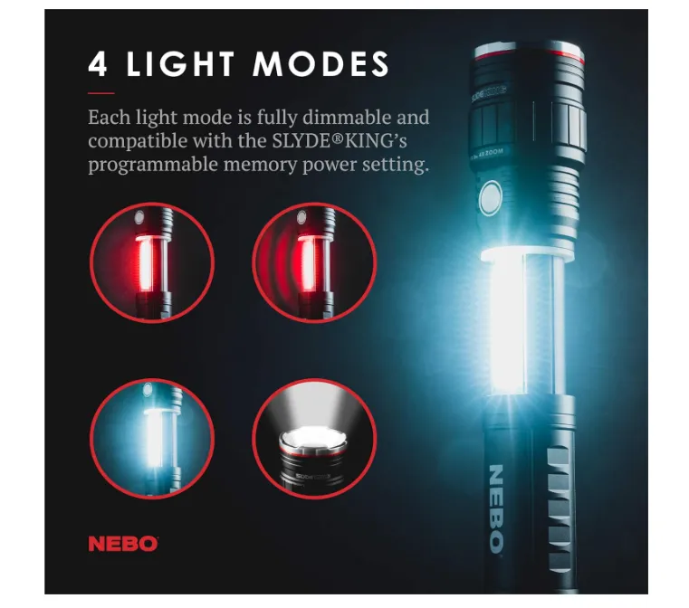 NEBO Slyde King Rechargeable LED Flashlight