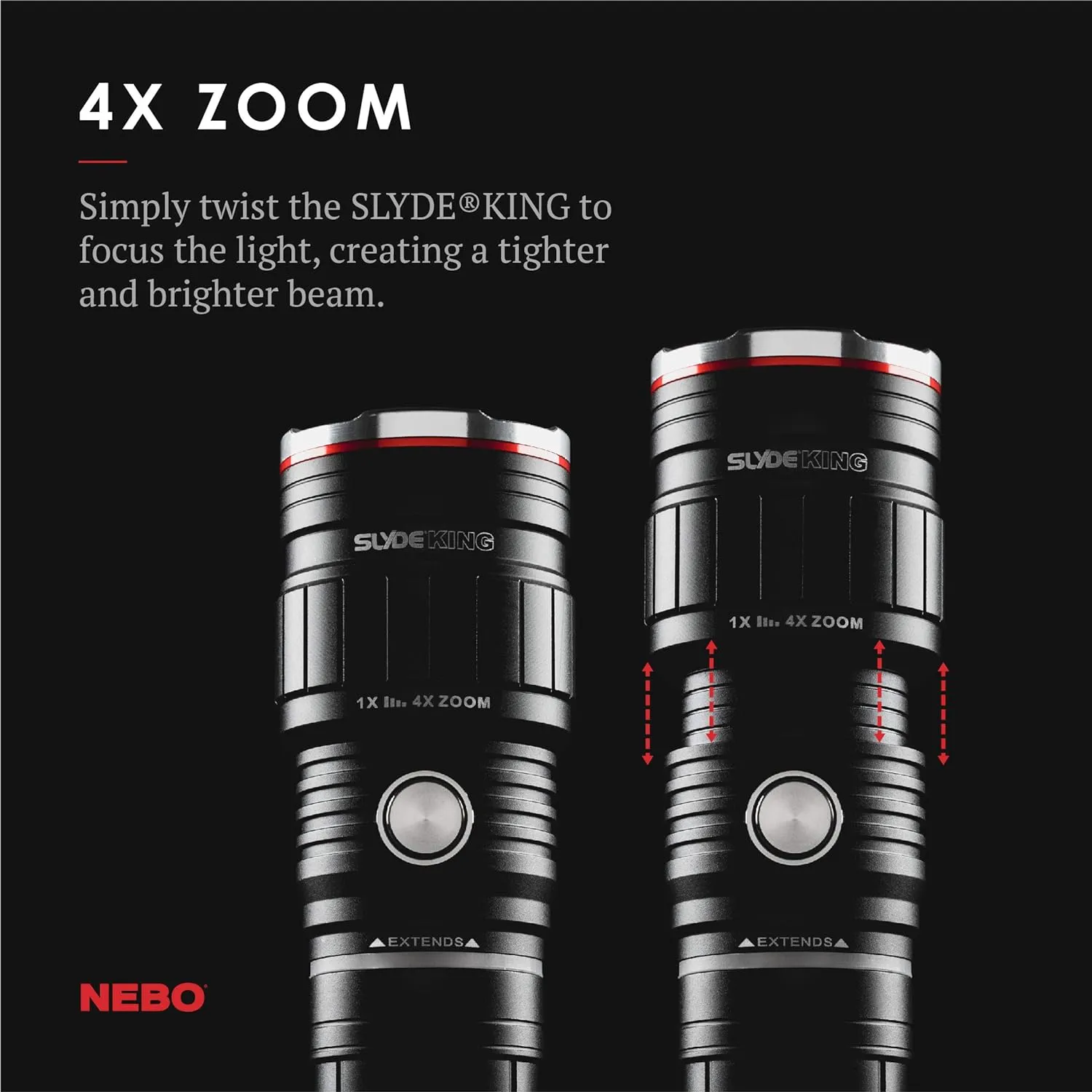 NEBO Slyde King Rechargeable LED Flashlight