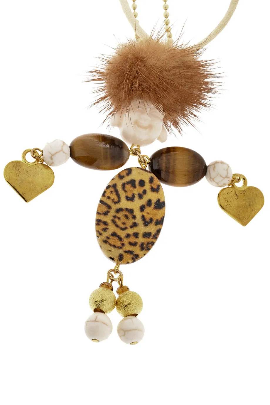 PARIS SYLVIA Brown Puppet Pendant