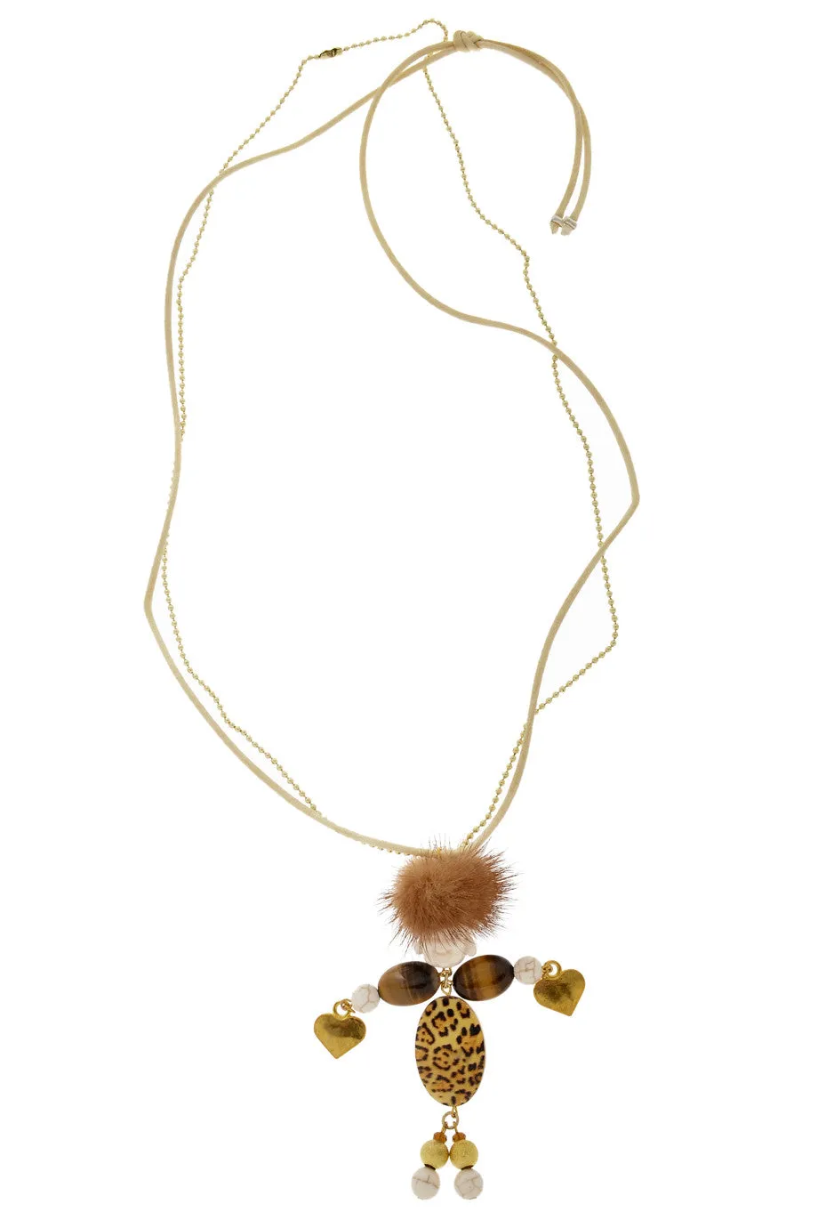 PARIS SYLVIA Brown Puppet Pendant