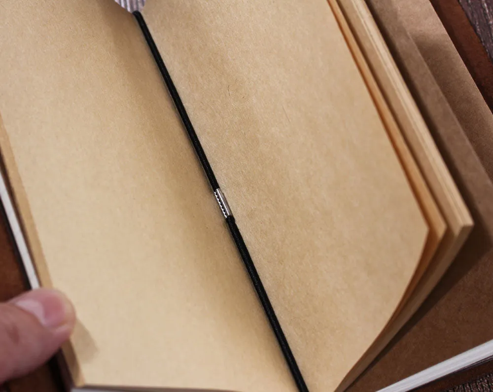 Personalized Vintage Refillable Travel Leather Notebook