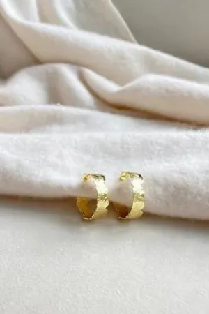 Plated Hoop Studs