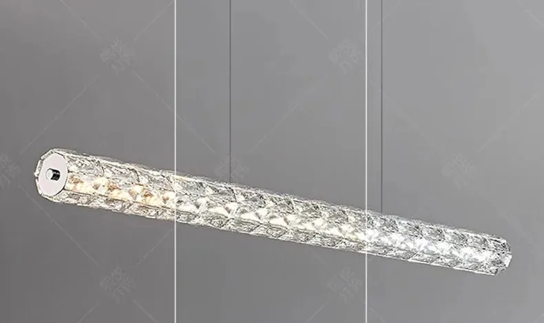 Polyanthus Modern Linear Crystal Pendant Chandeliers