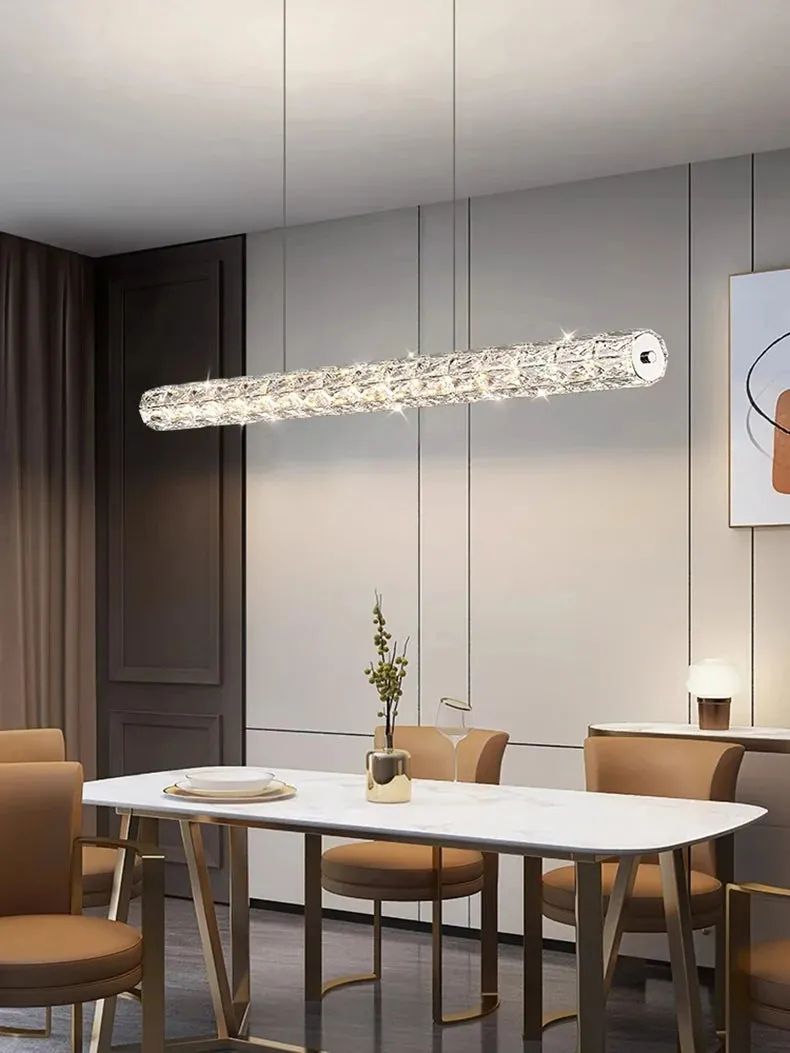 Polyanthus Modern Linear Crystal Pendant Chandeliers
