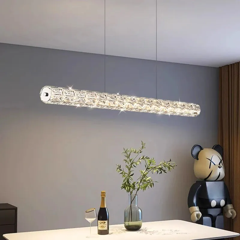 Polyanthus Modern Linear Crystal Pendant Chandeliers