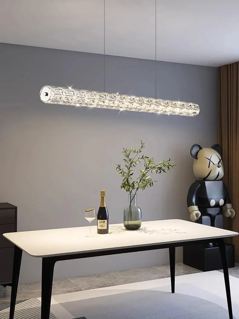 Polyanthus Modern Linear Crystal Pendant Chandeliers