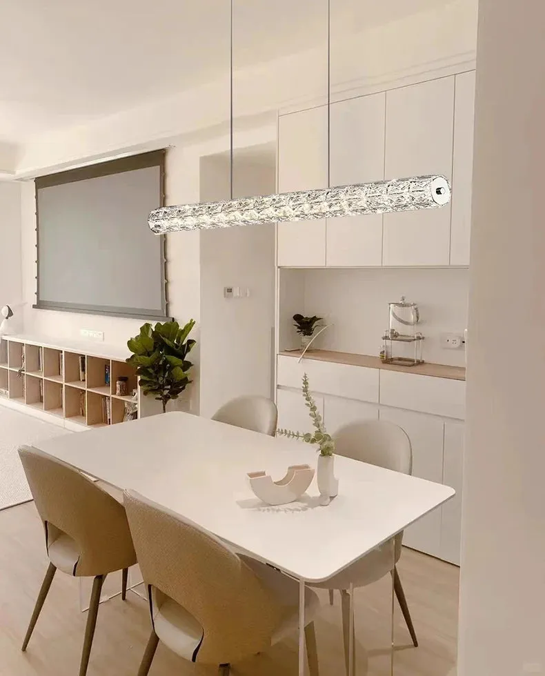 Polyanthus Modern Linear Crystal Pendant Chandeliers