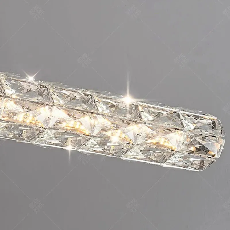 Polyanthus Modern Linear Crystal Pendant Chandeliers