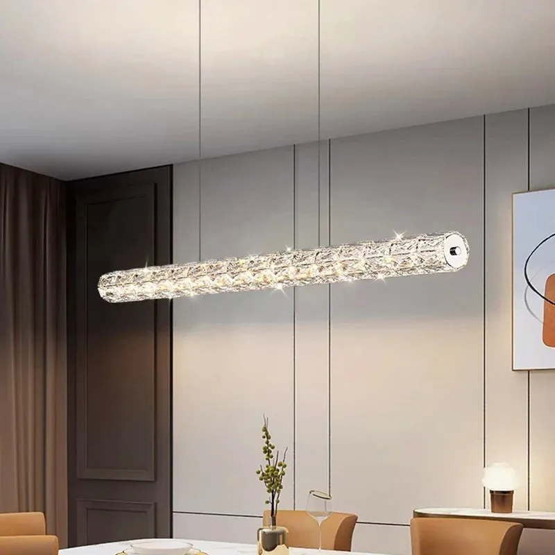Polyanthus Modern Linear Crystal Pendant Chandeliers