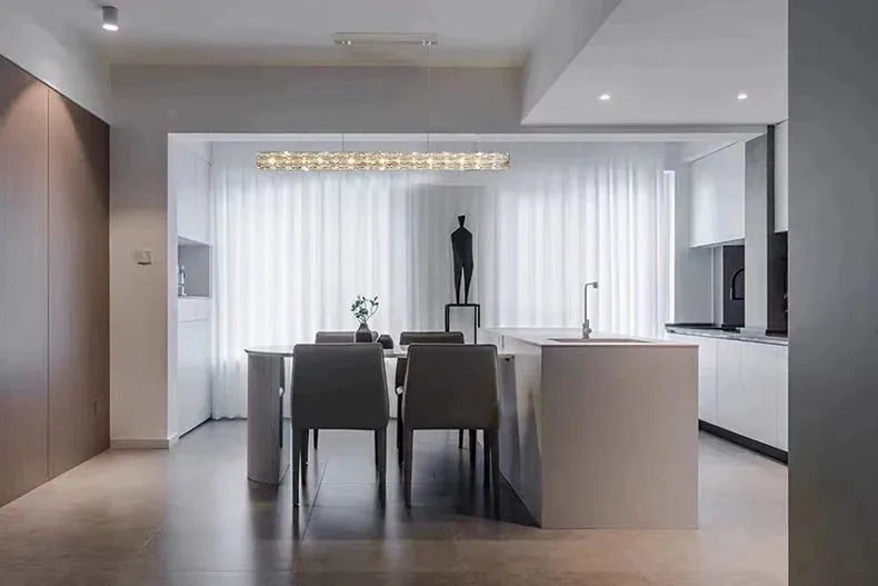 Polyanthus Modern Linear Crystal Pendant Chandeliers