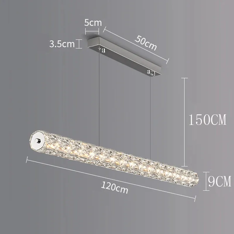 Polyanthus Modern Linear Crystal Pendant Chandeliers