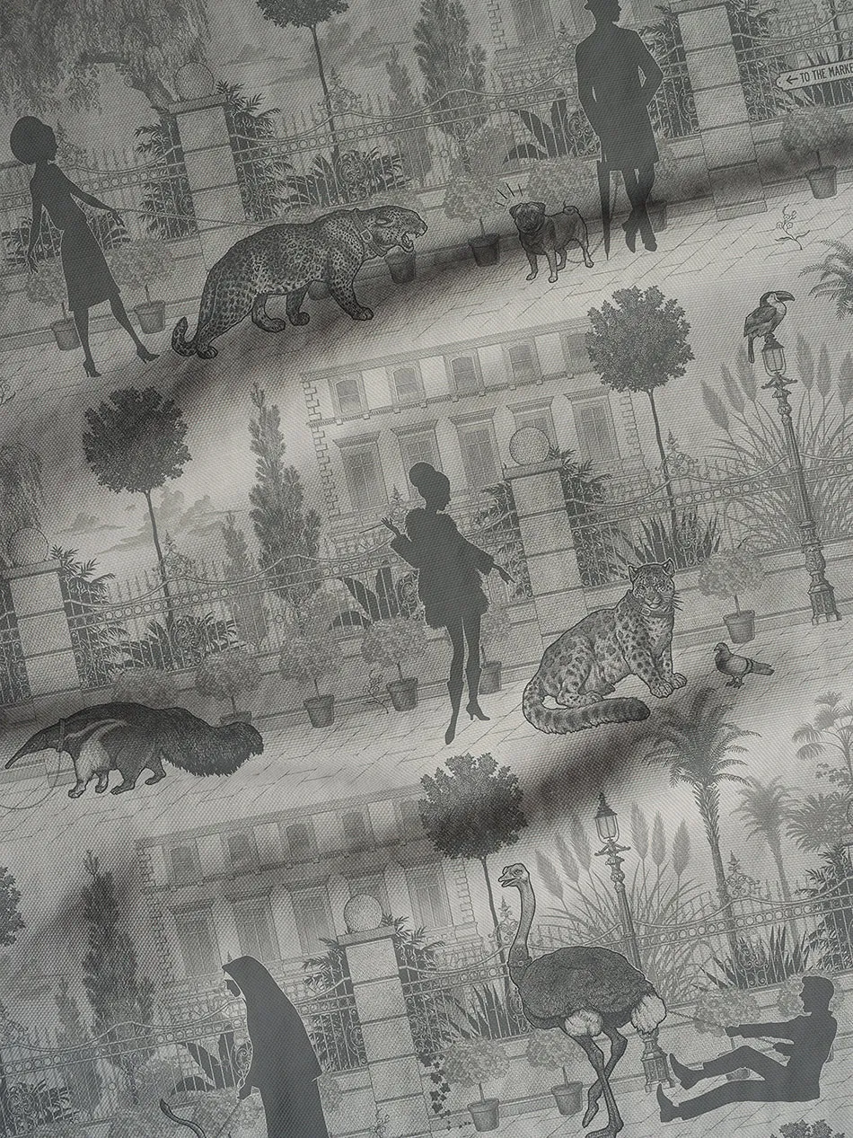 Portobello Parade 'Big Smoke' Linen Sample
