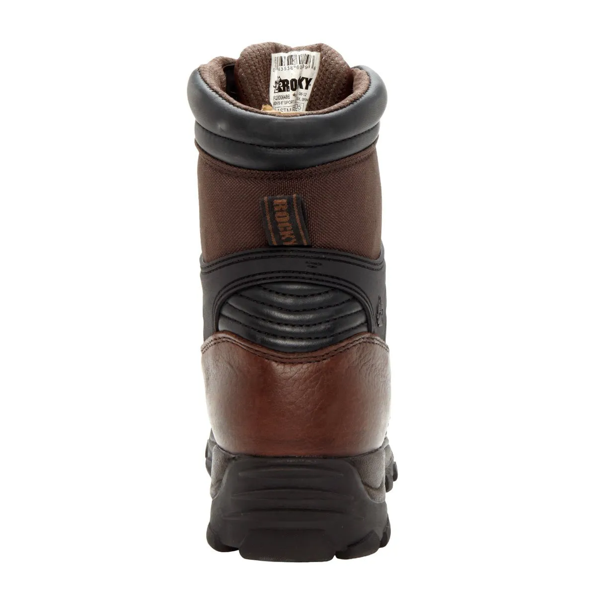Rocky Mens Brown Leather Sport Utility Steel Toe Waterproof Work Boots