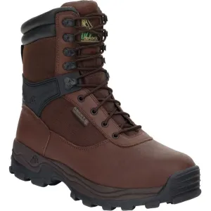 Rocky Mens Brown Leather Sport Utility Steel Toe Waterproof Work Boots