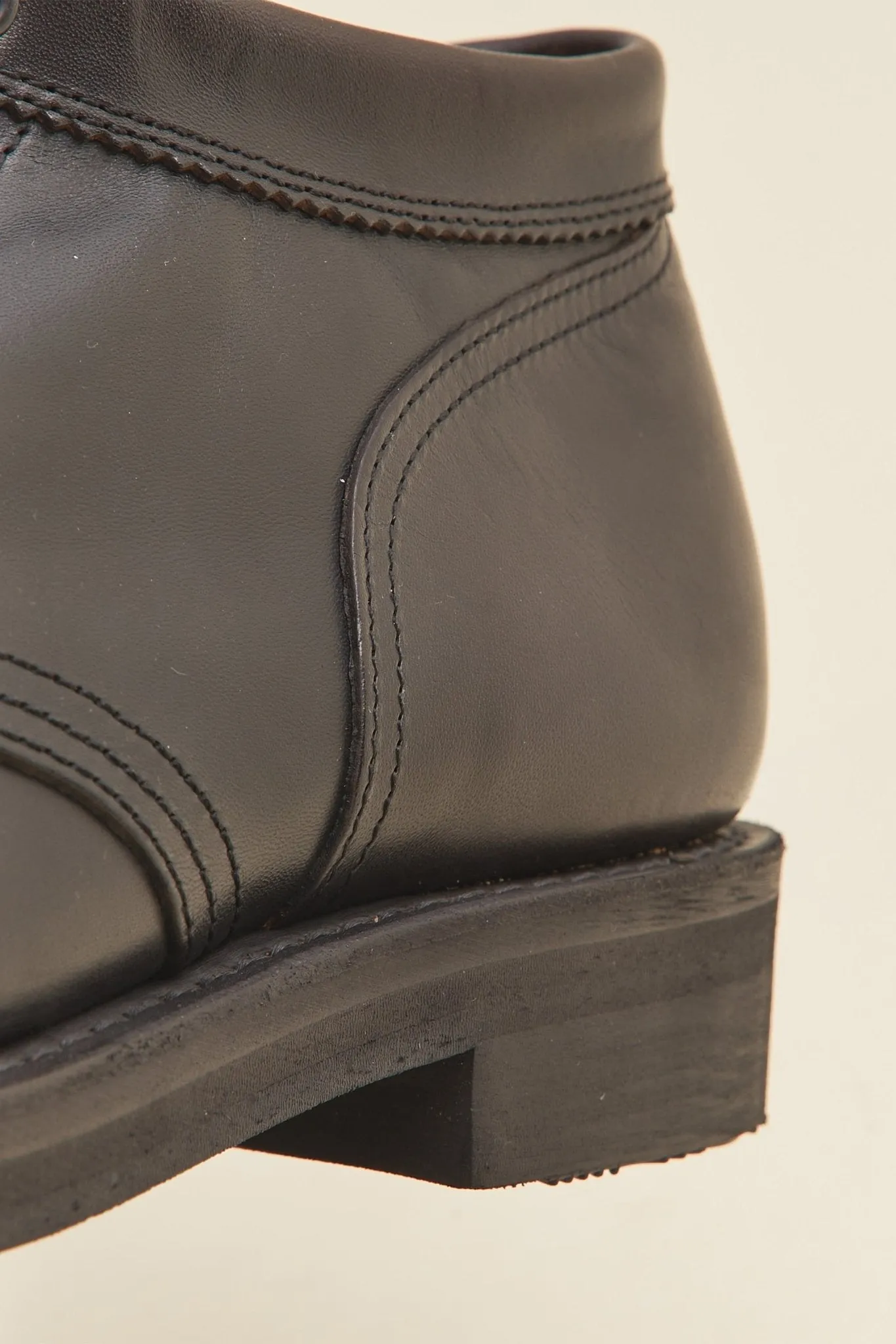 Rolling Dub Trio Coupen Mid-Cut Boot - All Black Horse Leather
