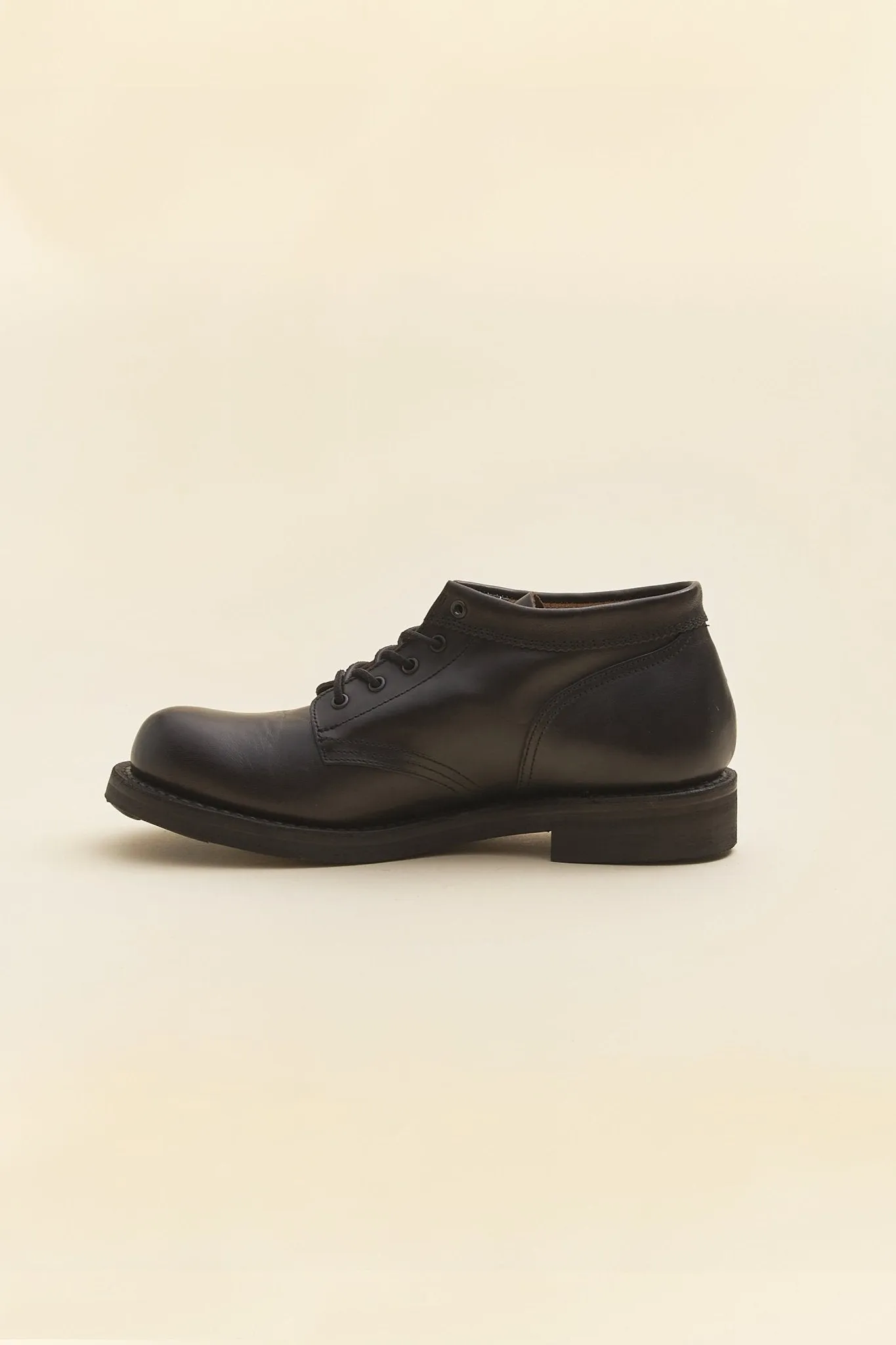 Rolling Dub Trio Coupen Mid-Cut Boot - All Black Horse Leather
