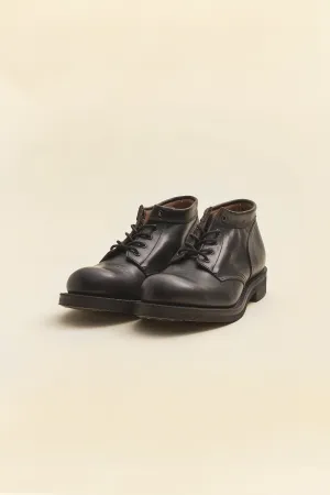 Rolling Dub Trio Coupen Mid-Cut Boot - All Black Horse Leather