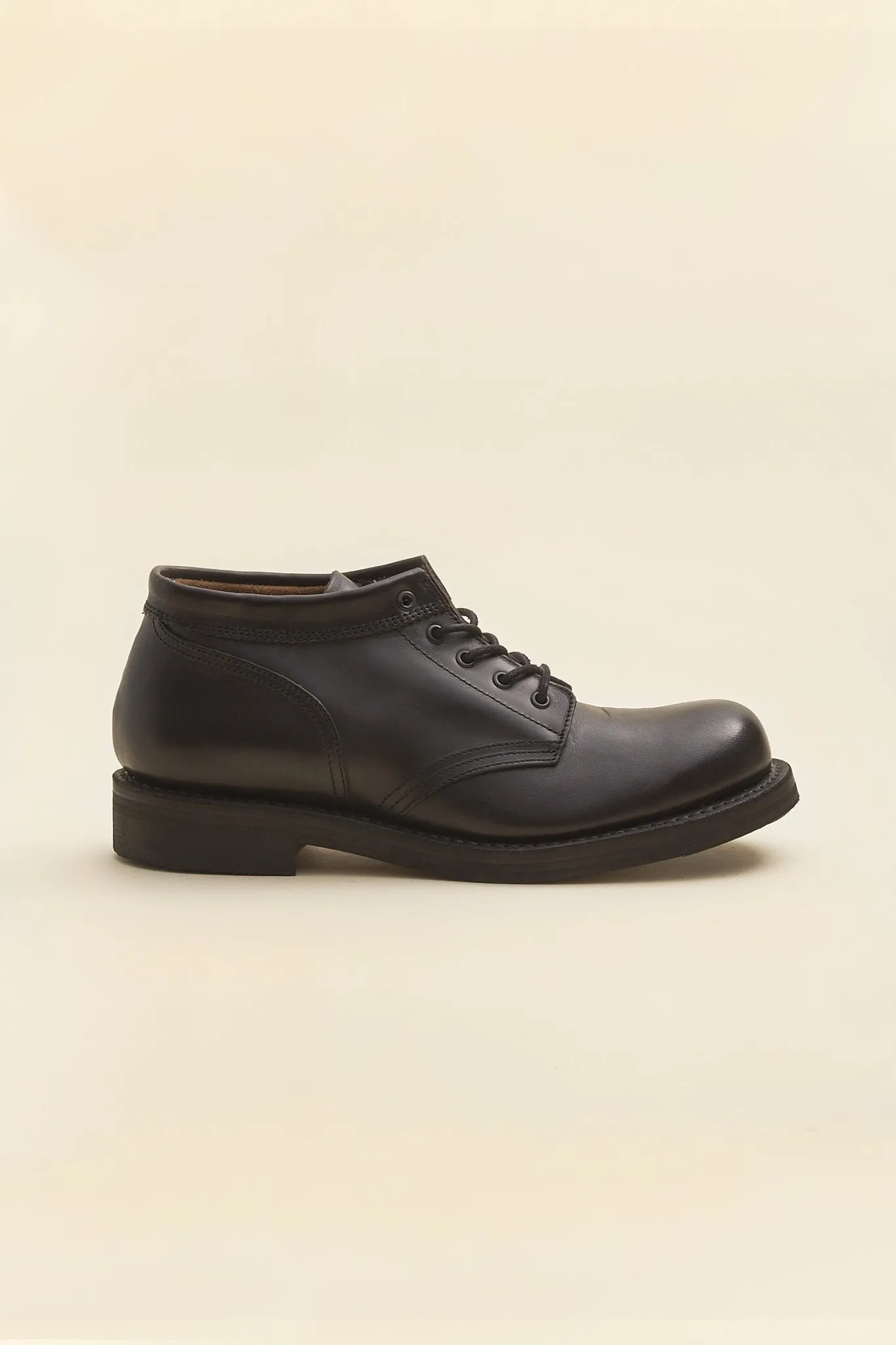 Rolling Dub Trio Coupen Mid-Cut Boot - All Black Horse Leather