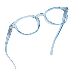 Round-Blue-Light-Blocking-Reading-Glasses-Light-Blue-1-50-Magnification-Computer-Glasses
