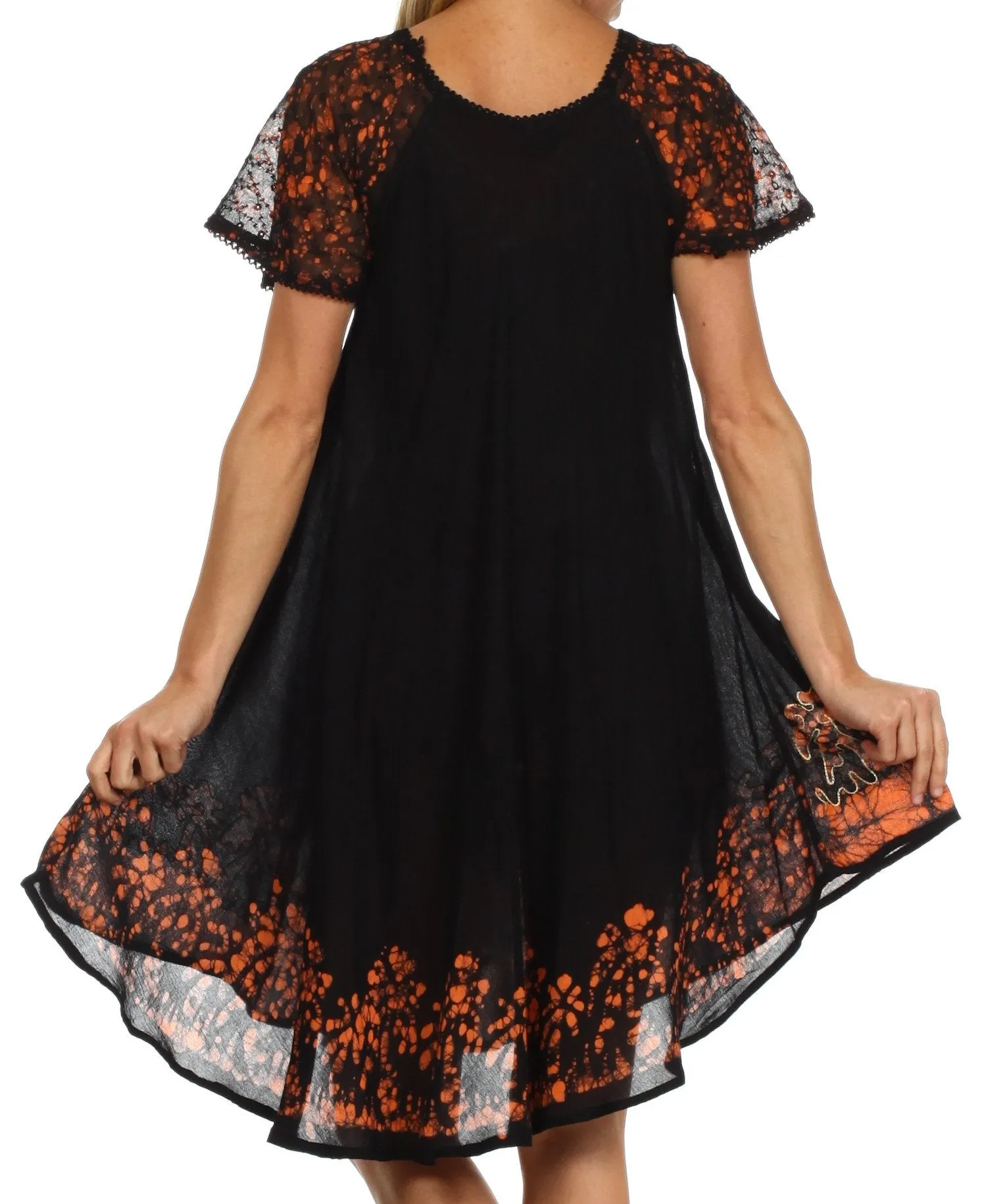 Sakkas Royal Palm Batik Dress / Cover Up