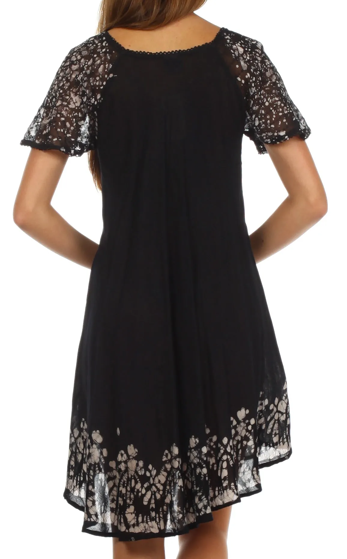 Sakkas Royal Palm Batik Dress / Cover Up