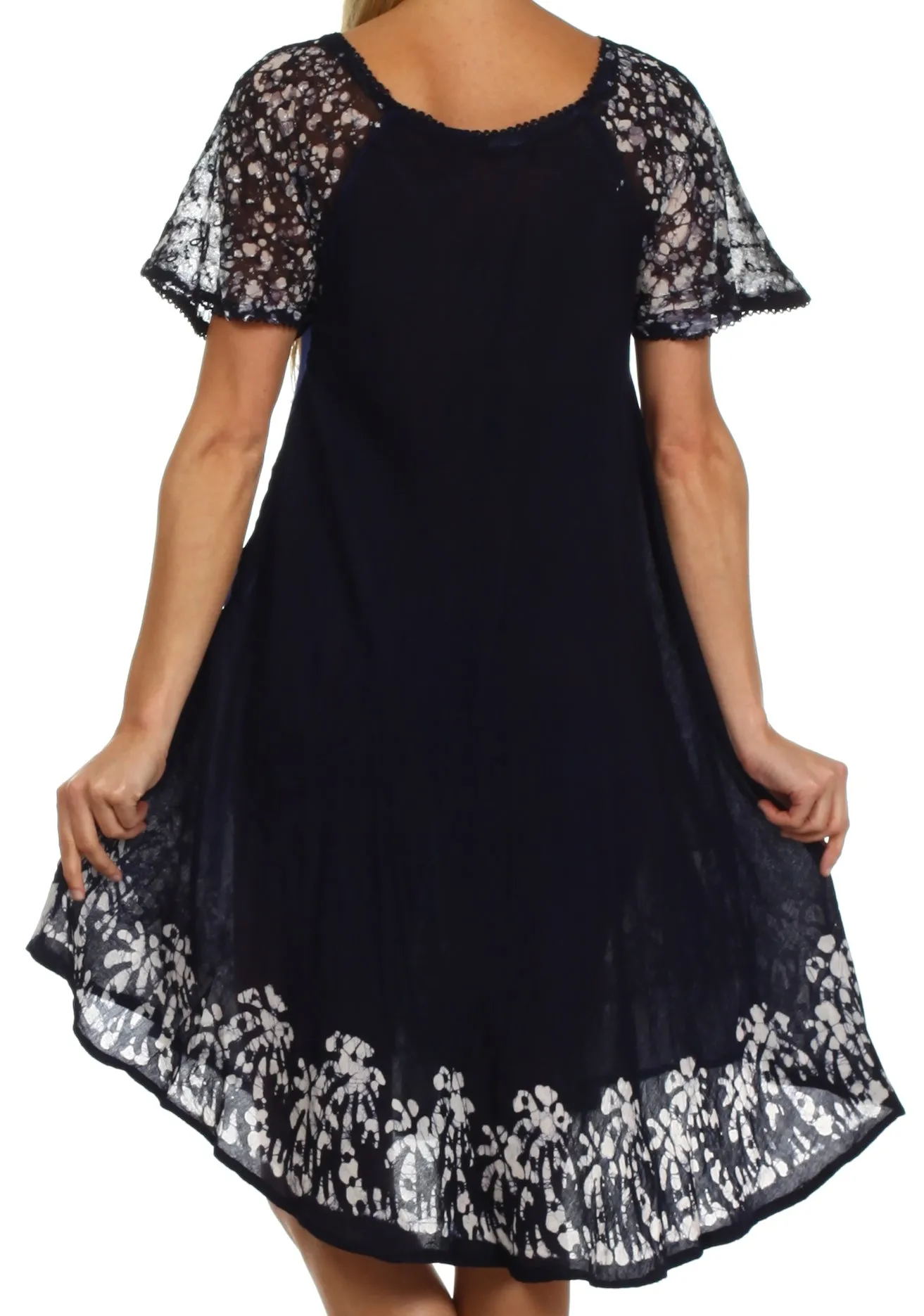 Sakkas Royal Palm Batik Dress / Cover Up