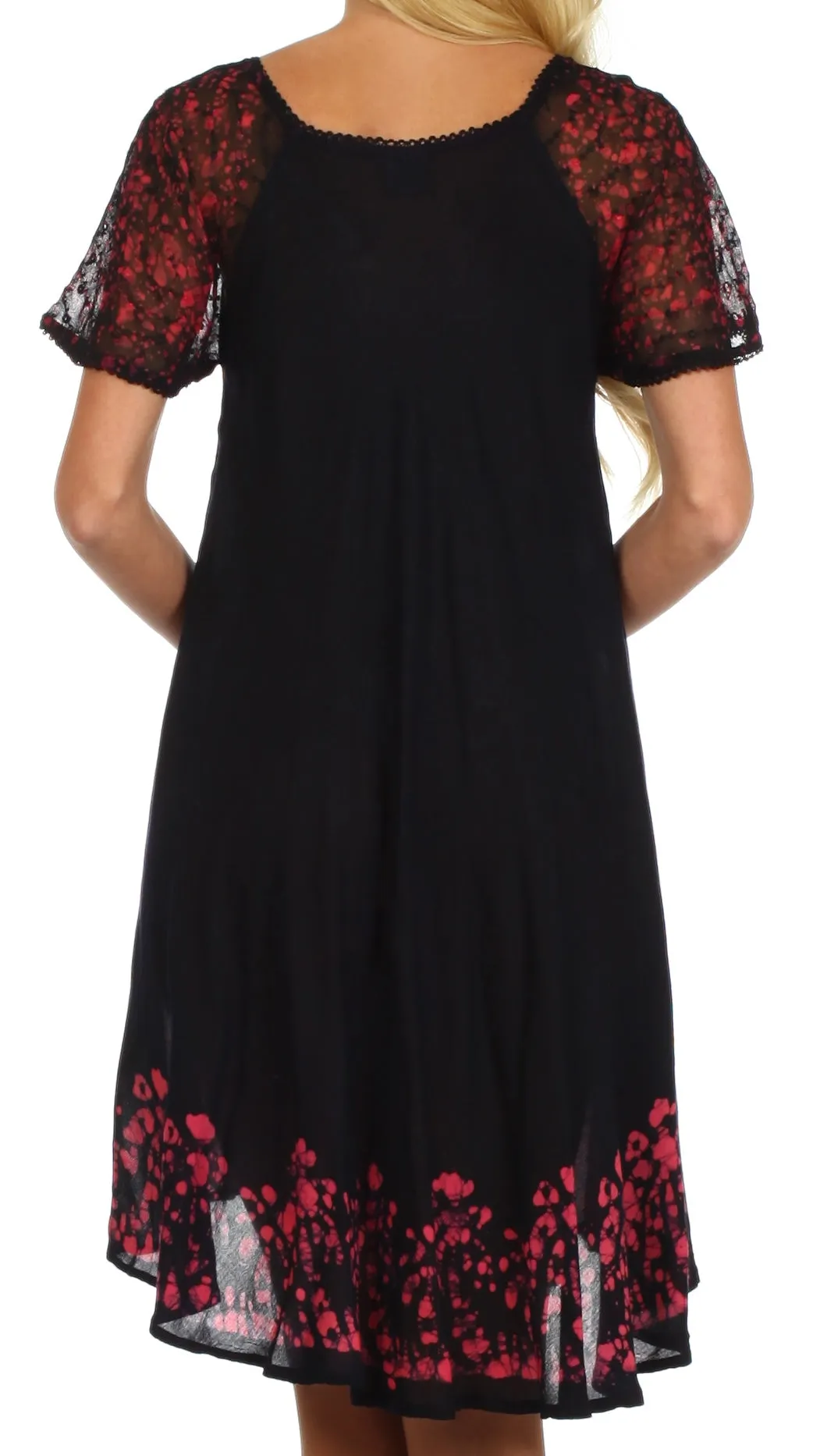 Sakkas Royal Palm Batik Dress / Cover Up