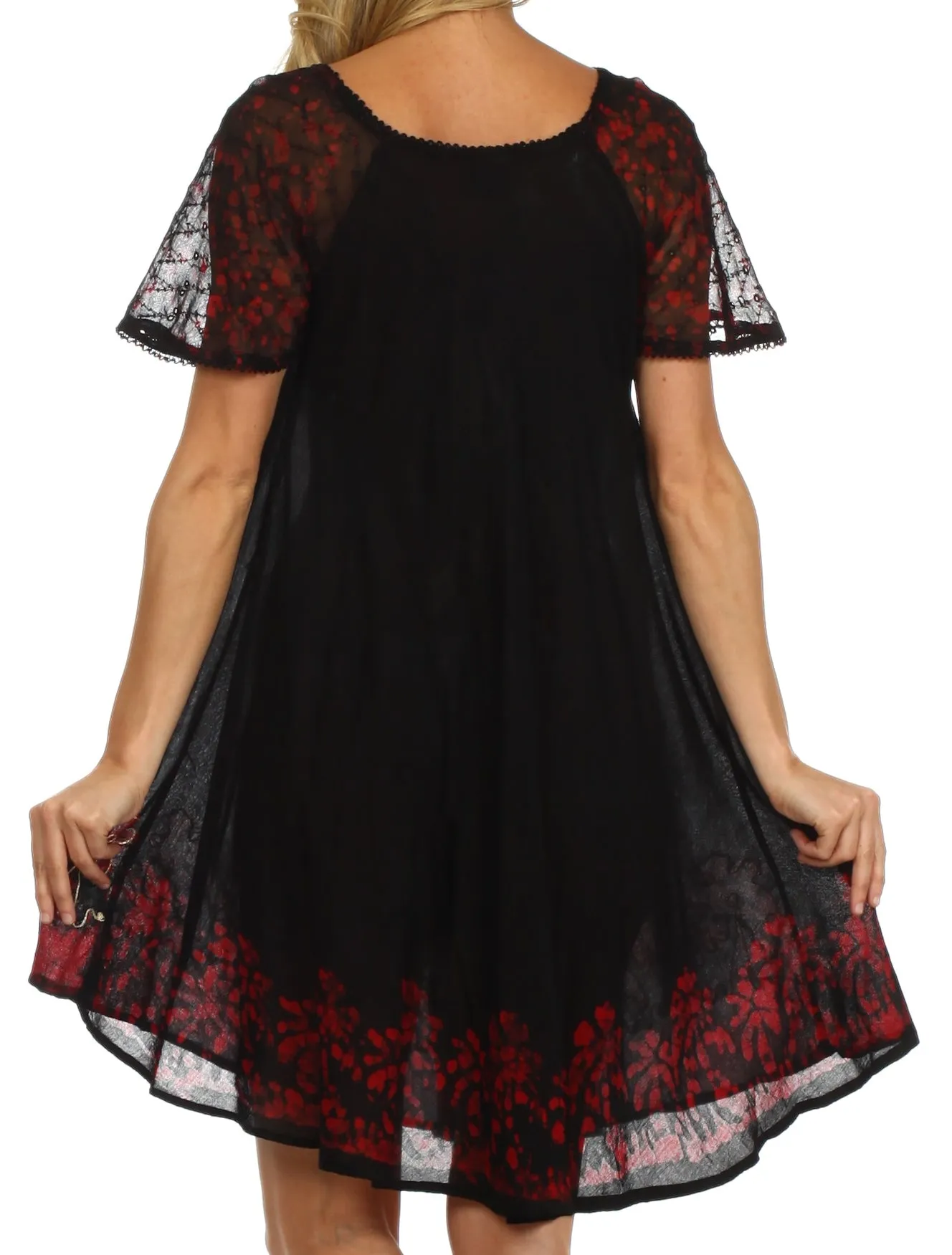 Sakkas Royal Palm Batik Dress / Cover Up