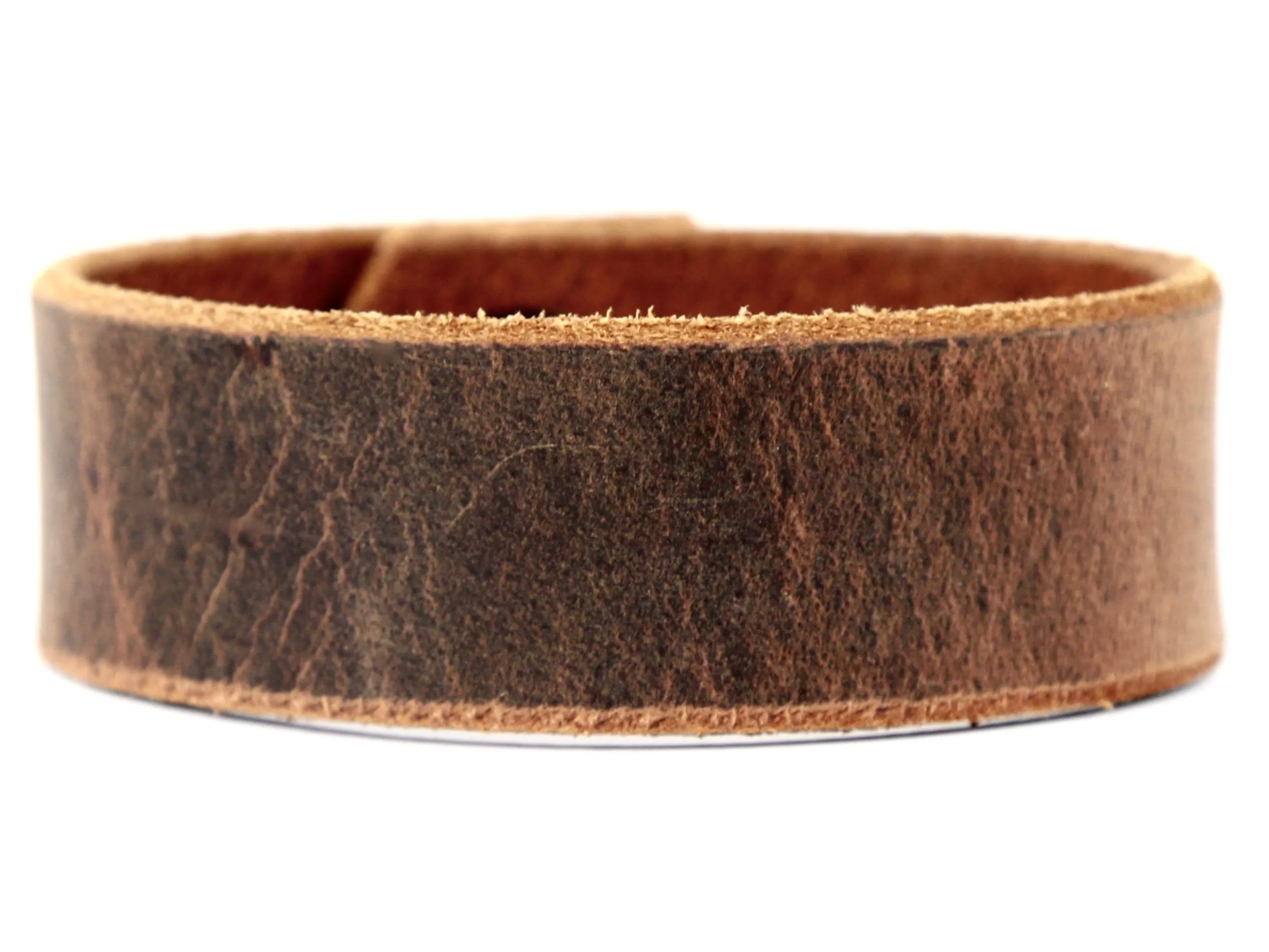 Sandstone Leather Wristband