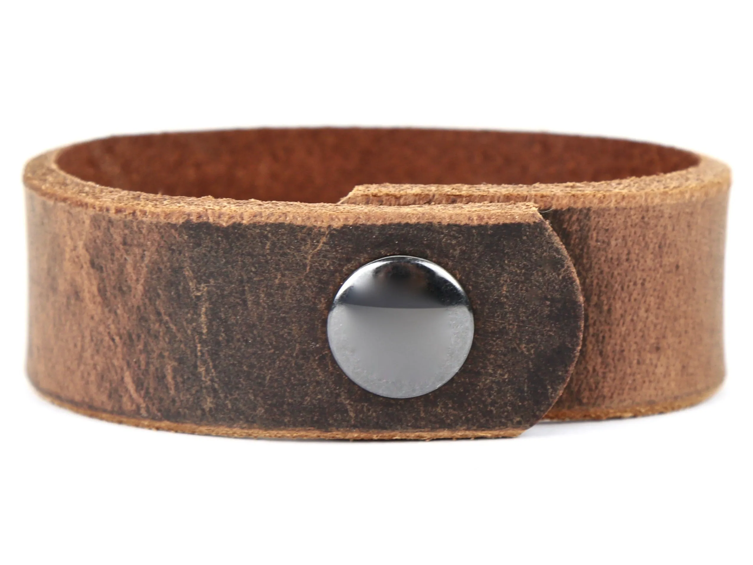 Sandstone Leather Wristband
