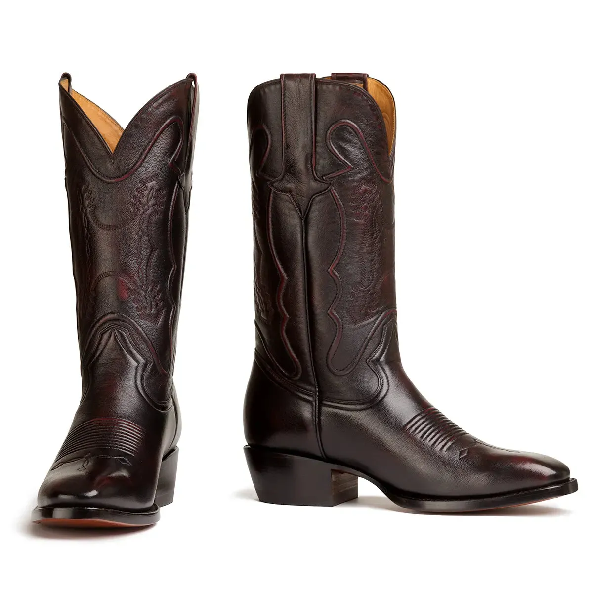 Santana Goat French Toe Boot - Black Cherry