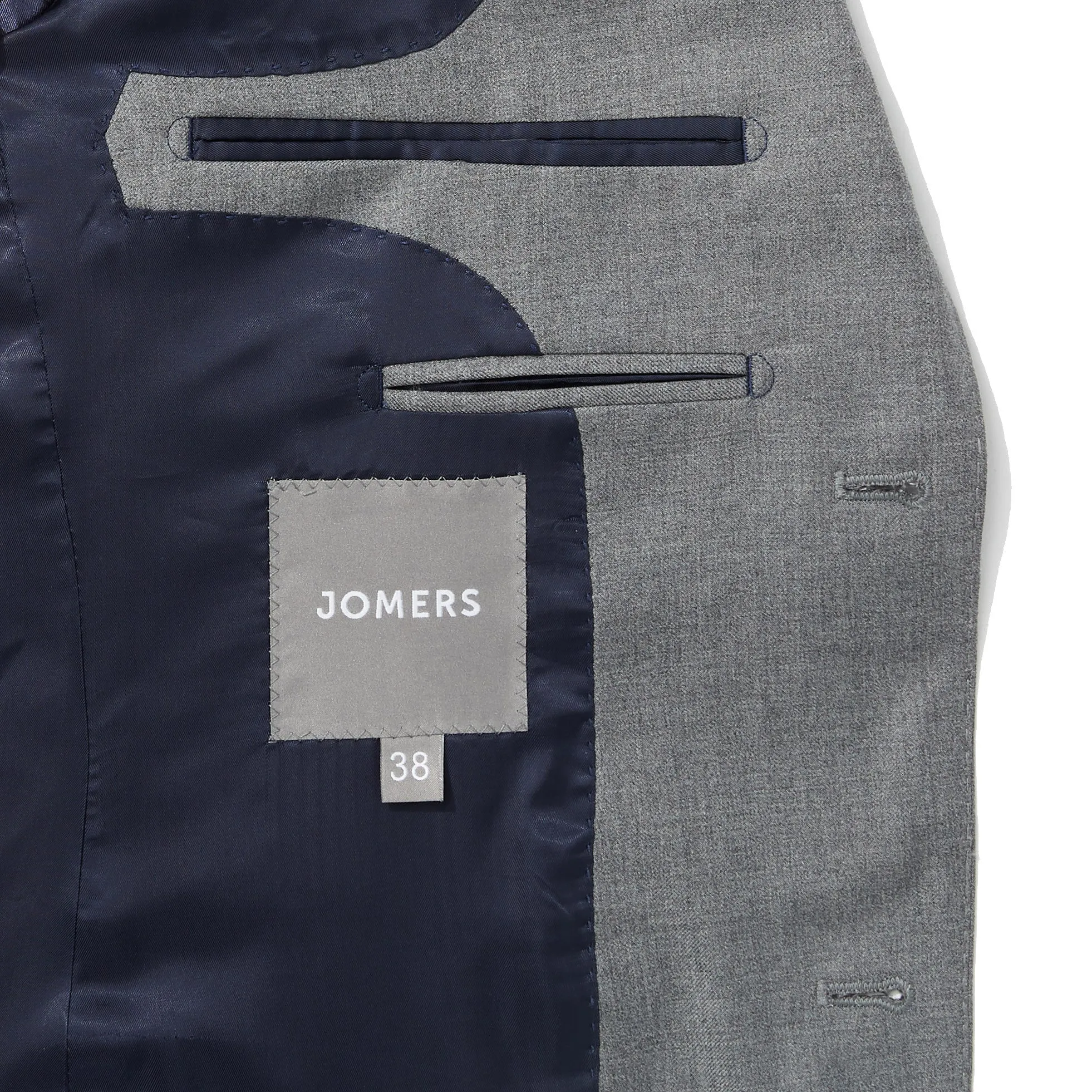 Slim Italian Wool Suit - Gray