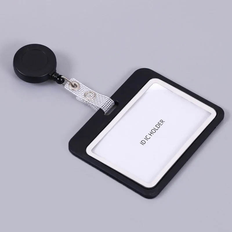 Stylish Black Horizontal Work Card Holder  1 Piece