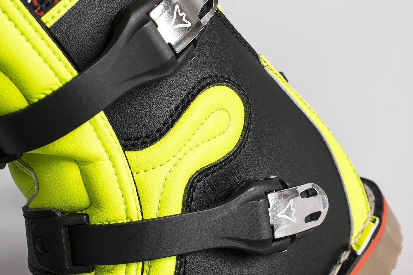 Stylmartin Impact Pro WP Off Road Motorcycle Boots in White, Blue and Yellow
