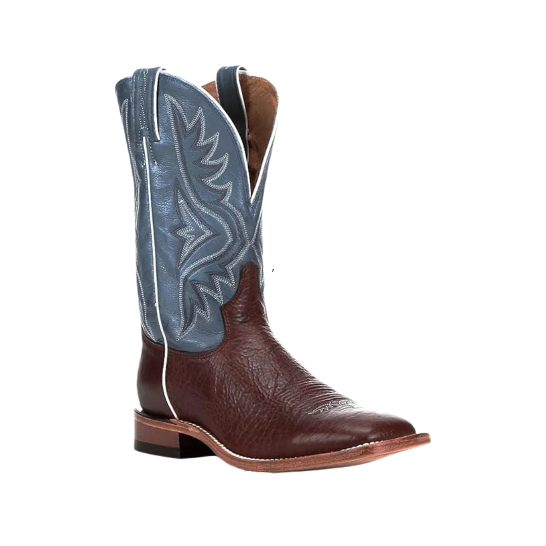 Tony Lama Men's Pecan Bison Square Toe Boots